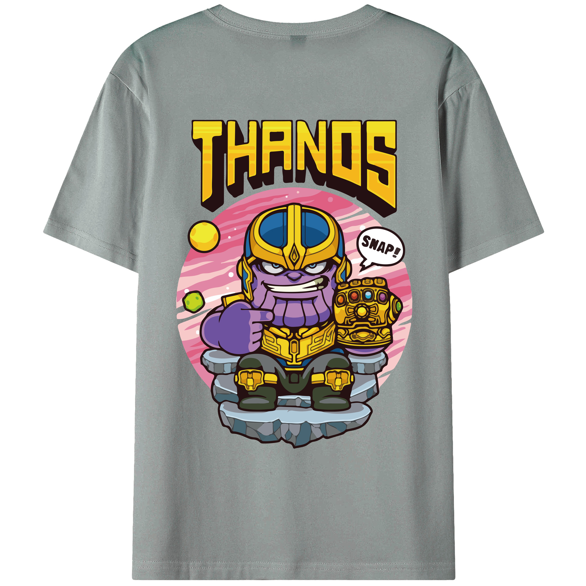 （画像用） アベンジャーズ The Avengers 綿100％ メンズ半袖Tシャツ（バックプリント） 通気性
